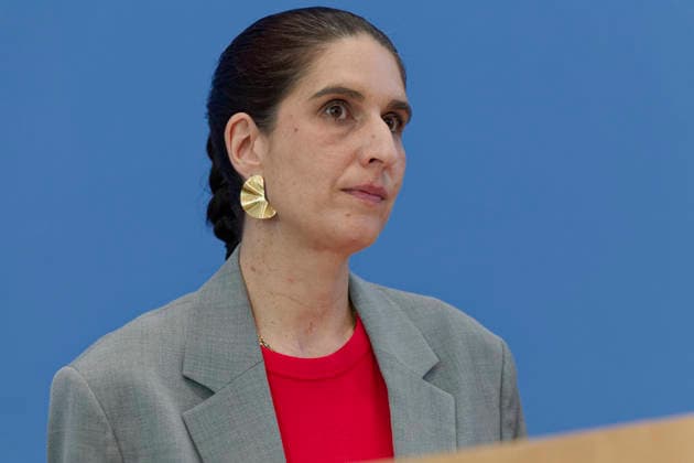 Lagebild antimuslimischer Rassismus 2026-06-24 Deutschland, Berlin SBundespressekonferenz: Vorstellung des zivilgesellschaftlichen Lagebildes antimuslimischer Rassismus und Fallzahlen 2025. Im Bild: Rima Hanano, Co-Geschäftsführerin von CLAIM. *** Report on Anti-Muslim Racism, June 24, 2026, Berlin, Germany