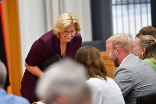 Es findet die Plenarsitzung im Saarländischen Landtag in Saarbrücken am Mittwoch (24.06.2026) statt. Im Bild: Ministerpräsidentin Anke Rehlinger. *** The plenary session of the Saarland State Parliament will take place in Saarbrücken on Wednesday, June 24, 2026. Pictured bub