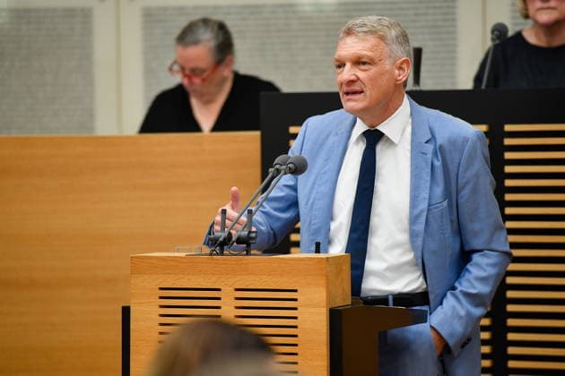 Es findet die Plenarsitzung im Saarländischen Landtag in Saarbrücken am Mittwoch (24.06.2026) statt. Im Bild: Stephan Toscani, MdL (CDU) *** The plenary session of the Saarland State Parliament will take place in Saarbrücken on Wednesday, June 24, 2026. Pictured bub