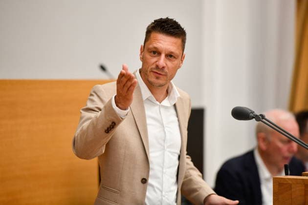Es findet die Plenarsitzung im Saarländischen Landtag in Saarbrücken am Mittwoch (24.06.2026) statt. Im Bild: Raphael Schäfer, MdL (CDU) *** The plenary session of the Saarland State Parliament will take place in Saarbrücken on Wednesday, June 24, 2026. Pictured bub