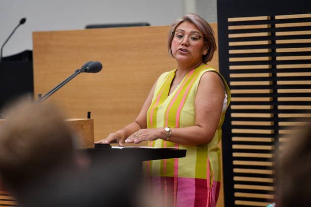 Es findet die Plenarsitzung im Saarländischen Landtag in Saarbrücken am Mittwoch (24.06.2026) statt. Im Bild: Flora-Elisa Schröder, MdL (SPD). *** The plenary session of the Saarland State Parliament will take place in Saarbrücken on Wednesday, June 24, 2026. Pictured bub