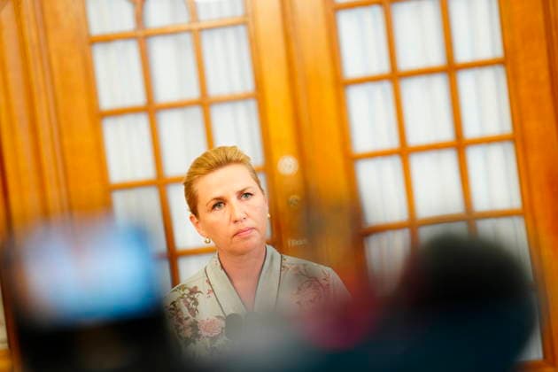 Denmark Politics Denmarks Prime Minister Mette Frederiksen talks to the media after a meeting in the Parliament Folketinget at Christiansborg Castle in Copenhagen, Wednesday, June 24, 2026. , Copenhagen Denmark *** Denmark Politics  Copyright: IdaxMariexOdgaardx spdk20260624-142044-L