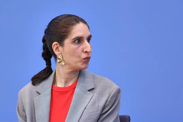 Berlin, Deutschland, 24.06.2026: Bundespressekonferenz: Vorstellung des zivilgesellschaftlichen Lagebildes antimuslimischer Rassismus und Fallzahlen 2025: Rima Hanano, Co-Geschäftsführerin von CLAIM *** Berlin, Germany, June 24, 2026 Federal Press Conference: Presentation of the Civil Society Assessment of Anti-Muslim Racism and Case Statistics for 2025 Rima Hanano, Co-Executive Director of CLAIM Copyright: xdtsxNachrichtenagenturx dts_124734