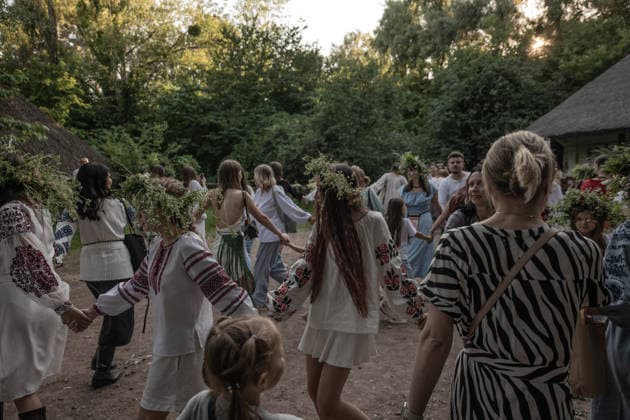 June 24, 2026: Ukrainians celebrate the traditional midsummer holiday of Ivana Kupala in Kyiv, Ukraine on June 23, 2026. - ZUMAj167 20260624_zip_j167_004 Copyright: xSvetxJacquelinex
