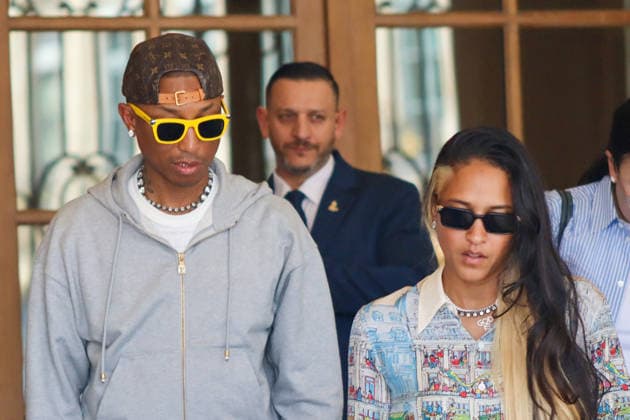 Pharrell Williams and his wife Helen Lasichanh were spotted leaving the Parisian luxury hotel The Ritz the day after the Louis Vuitton Spring Summer 2027 Men’s Ready-to-Wear Collection fashion show during Paris Fashion Week, France, on June 24, 2026. Enzo Hingant Bertrand Bestimage Pharrell Williams and his wife Helen Lasichanh were seen out and about in Paris during Paris Fashion Week, in Paris, France, on June 24, 2026. Pictured: Pharrell Williams and Helen Lasichanh, Paris, France  Copyright: xEnzoxHingant-Bertrandx xBestimagexEnzoxHingant-Bertrandx xBestimagex