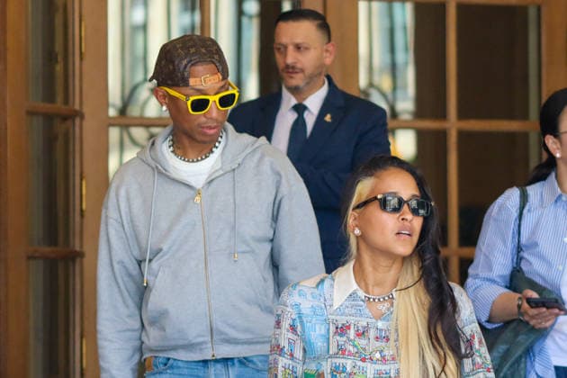 Pharrell Williams and his wife Helen Lasichanh were spotted leaving the Parisian luxury hotel The Ritz the day after the Louis Vuitton Spring Summer 2027 Men’s Ready-to-Wear Collection fashion show during Paris Fashion Week, France, on June 24, 2026. Enzo Hingant Bertrand Bestimage Pharrell Williams and his wife Helen Lasichanh were seen out and about in Paris during Paris Fashion Week, in Paris, France, on June 24, 2026. Pictured: Pharrell Williams and Helen Lasichanh, Paris, France  Copyright: xEnzoxHingant-Bertrandx xBestimagexEnzoxHingant-Bertrandx xBestimagex