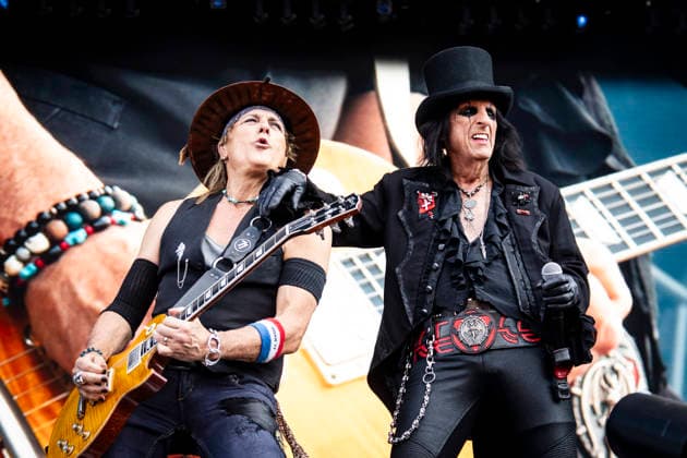 Denmark Copenhell 2026 American rock legend Alice Cooper, right, preforms during the Copenhell festival in Copenhagen, Denmark, Wednesday, June 24, 2026. (Photo: Sebastian Elias Uth Ritzau Scanpix) , Denmark *** Denmark Copenhell 2026 American rock legend Alice Cooper, right, performs during the Copenhell festival in Copenhagen, Denmark, on Wednesday, June 24, 2026. Photo by Sebastian Elias Uth, Ritzau Scanpix, Denmark  Copyright: Ritzau Scanpix SebastianxEliasxUthx spdk20260624-184652-L