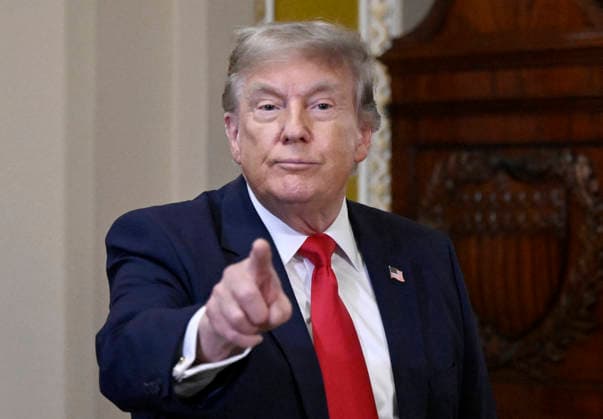 US President Donald Trump attends the Senate Steering Committee Lunch at the US Capitol US President Donald Trump attends the Senate Steering Committee Lunch at the US Capitol on June 24, 2026 in Washington, DC. Photo by Olivier Douliery ABACAPRESS.COM Washington DC United States  Copyright: xDoulieryxOlivier ABACAx