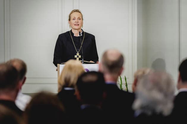 Anne Gidion, Bevollmaechtigte der Evangelischen Kirche in Deutschland (EKD), aufgenommen im Rahmen des Festaktes zum Johannisfest der EKD (Evangelische Kirche Deutschland) in der Franzoesischen Friedrichstadtkirche in Berlin, 24.06.2026. Fotografiert im Auftrag des Auswaertigen Amtes. Berlin Deutschland *** Anne Gidion, Plenipotentiary of the Evangelical Church in Germany (EKD), photographed during the EKD’s St. John’s Day ceremony at the French Friedrichstadt Church in Berlin on June 24, 2026. Photographed on behalf of the Federal Foreign Office, Berlin, Germany Copyright: xFlorianxGaertner AAx