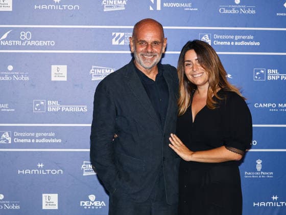 IPA86018848 - Rome, 2026 Nastri d Argento Awards. Red Carpet - Pictured: Riccardo Milani, Chiara Milani  Copyright: xMarcoxProvvisionatox xLandi provvisionatox 86018848