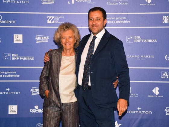 IPA86019415 - Rome, 2026 Nastri d Argento Awards. Red Carpet. Pictured: Andrea de Sica, Tilde Corsi  Copyright: xTonixServillox xLandi Provvisionatox 86019415