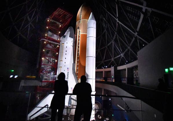 The California Science Center host a preview of Space Shuttle Endeavour s new Ã¢â‚¬oeeady-to-launch display in the Samuel Oschin Shuttle Gallery Wednesday, Los Angeles CA USA. June 24, 2026. A announce plans for the future Samuel Oschin Air and Space Center are shooting for an opening date of Nov 13th this year..( ZUMAPRESS} Los Angeles USA - ZUMAbl1_ 20260624_zaf_bl1_015 Copyright: xGenexBlevinsx