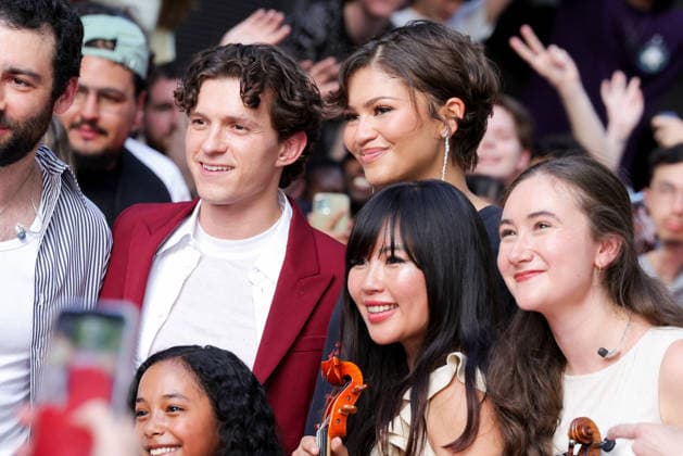 Tom Holland and Zendaya attend the Spider-Man: Brand New Day photocall at UGC Cine Cité Bercy on June 24, 2026, in Paris, France 457612 2026 06 24  Copyright: xLionelxGuericolasx xStarfacex STAR_457612_071