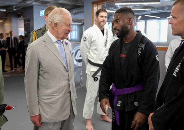 King Charles visits REORG King Charles visits REORG to hear about their work supporting military personnel, veterans and emergency service workers through Brazilian Jiu Jitsu training, in London, UK, on the 24th June 2026. Picture by Chris Jackson WPA-Pool London REORG London United Kingdom  WHA-0830