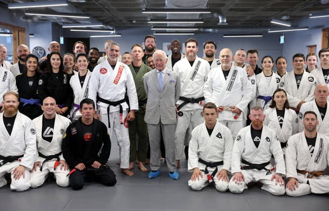 King Charles visits REORG King Charles visits REORG to hear about their work supporting military personnel, veterans and emergency service workers through Brazilian Jiu Jitsu training, in London, UK, on the 24th June 2026. Picture by Chris Jackson WPA-Pool London REORG London United Kingdom  WHA-0830