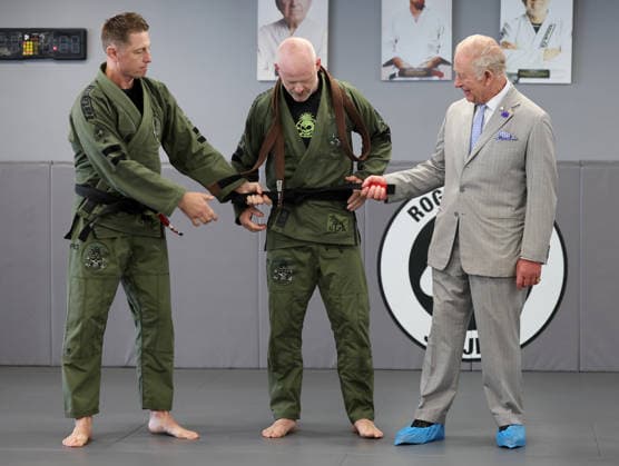 King Charles visits REORG King Charles visits REORG to hear about their work supporting military personnel, veterans and emergency service workers through Brazilian Jiu Jitsu training, in London, UK, on the 24th June 2026. Picture by Chris Jackson WPA-Pool London REORG London United Kingdom  WHA-0830