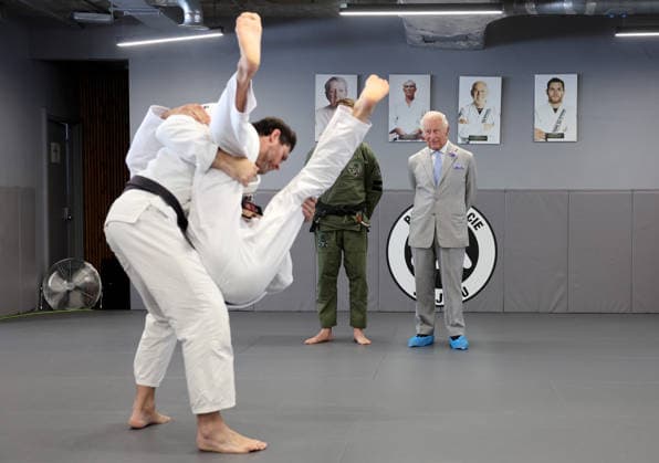 King Charles visits REORG King Charles visits REORG to hear about their work supporting military personnel, veterans and emergency service workers through Brazilian Jiu Jitsu training, in London, UK, on the 24th June 2026. Picture by Chris Jackson WPA-Pool London REORG London United Kingdom  WHA-0830