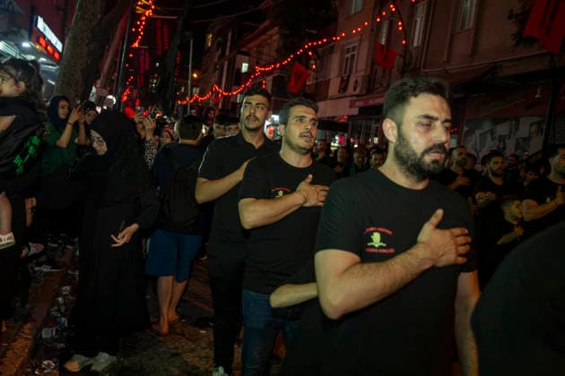 June 24, 2026, Istanbul, Istanbul, Turkey: Tasua night was commemorated at the Zeynebiye Camii in Istanbul. Thousands of mourners gathered for religious ceremonies marking the eve of Ashura, honoring Imam Hussein and the martyrs of Karbala through prayers, elegies, and traditional mourning rituals. Istanbul Turkey - ZUMAt171 20260624_zip_t171_001 Copyright: xAbdullahxTepelix