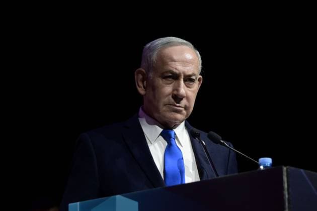 Netanyahu Addresses Annual Local Government Conference TEL AVIV, ISRAEL JUNE 24, 2026: Israeli Prime Minister Benjamin Netanyahu delivers a keynote address during the annual Local Government Conference in Tel Aviv. The event was attended by senior Israeli government ministers, local authority leaders, and public officials to discuss national and municipal issues. Tel-Aviv Israel Copyright: x xTomerxNeubergx xJNAxPressx