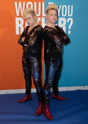 Jedward attends Prime Video™s Would You Rather: Decide to Survive London Screening, at the Regent Street Cinema in London, England. UK. Wednesday 24th June 2026. Copyright: xJamesxWarrenx ae7qz620