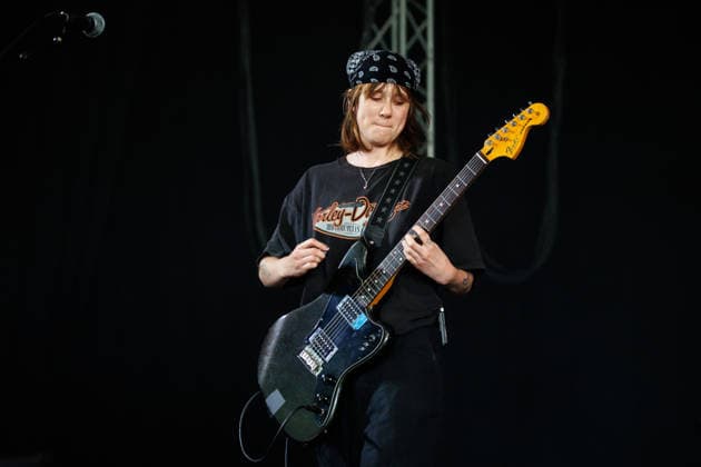 Die Spitz live at Tons of Rock 2026 Oslo, Norway. 24th, June 2026. The American rock metal band Die Spitz performs a live concert during the Norwegian music festival Tons of Rock 2026 in Oslo. Here guitarist Ava Schrobilgen is seen live on stage. Norway, Oslo  Copyright: xGonzalesxPhoto KetilxMartinsenx