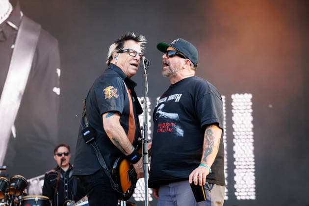 The Offspring live at Tons of Rock 2026 Oslo, Norway. 24th, June 2026. The American rock band The Offspring performs a live concert during the Norwegian music festival Tons of Rock 2026 in Oslo. Here guitarist Noodles (L) is seen live on stage. Norway, Oslo  Copyright: xGonzalesxPhoto KetilxMartinsenx