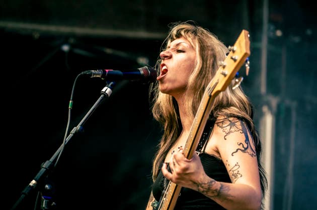 Faetooth live at Copenhell 2026 Copenhagen, Denmark. 24th, June 2026. The American doom trio Faetooth performs a live concert during the Danish heavy metal festival Copenhell 2026 in Copenhagen. Here bass player Jenna Garcia is seen live on stage. Denmark, Copenhagen  Copyright: xGonzalesxPhoto MathiasxBakxLarsenx