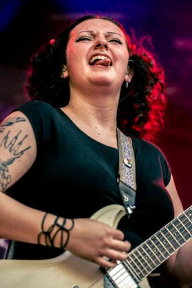 Faetooth live at Copenhell 2026 Copenhagen, Denmark. 24th, June 2026. The American doom trio Faetooth performs a live concert during the Danish heavy metal festival Copenhell 2026 in Copenhagen. Here vocalist and guitarist Ari May is seen live on stage. Denmark, Copenhagen  Copyright: xGonzalesxPhoto MathiasxBakxLarsenx