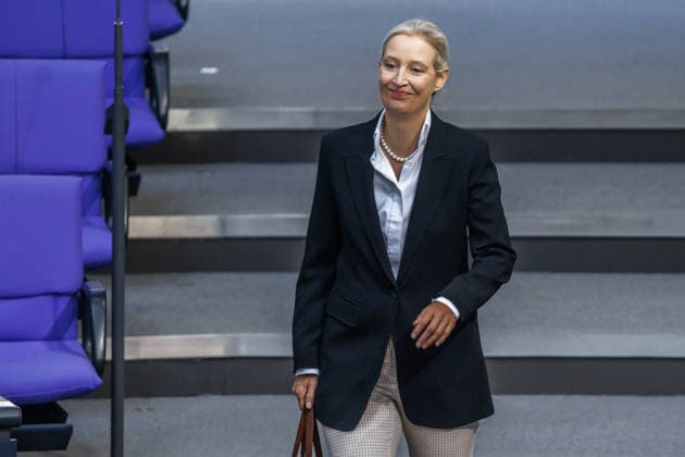 Bundestag Alice Weidel (AfD) im Deutschen Bundestag am 25.06.26 in Berlin. Berlin Berlin Deutschland Bundestag *** Bundestag Alice Weidel AfD in the German Bundestag on June 25, 2026, in Berlin, Berlin, Berlin, Germany, Bundestag