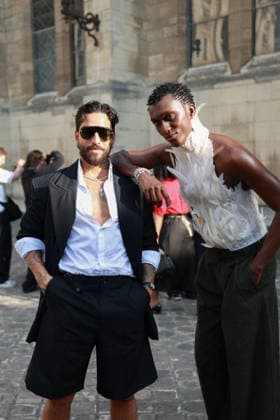 Maluma and Alioune Fall at the EgonLab Men s Ready-to-Wear Spring Summer 2027 Collection fashion show during Paris Fashion Week, June 24, 2026 Florian Lavielle Bestimage Celebrities at the EgonLab Men’s Ready-to-Wear Spring Summer 2027 Collection fashion show during Paris Fashion Week on June 24, 2026, Paris, France  Copyright: xFlorianxLaviellex xBestimagexFlorianxLaviellex xBestimagex
