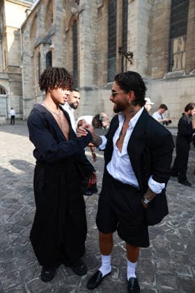 Maluma and Bryant Barnes at the EgonLab Men s Ready-to-Wear Spring Summer 2027 fashion show during Paris Fashion Week, June 24, 2026 Florian Lavielle Bestimage Celebrities at the EgonLab Men’s Ready-to-Wear Spring Summer 2027 Collection fashion show during Paris Fashion Week on June 24, 2026, Paris, France  Copyright: xFlorianxLaviellex xBestimagexFlorianxLaviellex xBestimagex