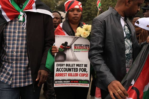 Demonstrators mark second anniversary of deadly Gen Z protests in Kenya NAIROBI, KENYA - JUNE 25: Demonstrators gather near Kenya s Parliament building during a protest marking the second anniversary of the deadly anti-finance bill demonstrations in Nairobi, Kenya, on June 25, 2026. Families of victims, activists and citizens commemorated those killed during the 2024 protests, which were led largely by Generation Z against a controversial finance bill, while demanding accountability and justice despite heavy police presence and security barricades. Lucas Mukasa Anadolu Nairobi Kenya. Editorial use only. Please get in touch for any other usage.  Copyright: x2026xAnadoluxLucasxMukasax