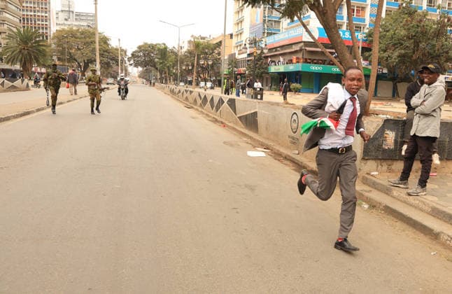 Demonstration held on the second anniversary of the deadly Generation Z protests in Kenya NAIROBI, KENYA - JUNE 25: Kenyan security forces take extensive security measures as a demonstration was held on the second anniversary of the protests that erupted in 2024 against the controversial finance bill led by Generation Z and resulted in the deaths of dozens of people in Nairobi, Kenya, on June 25, 2026. Families of those who lost their lives, activists, and citizens gathered in front of the parliament building to commemorate the victims despite heavy police barricades and lockdown measures in the capital. Lucas Mukasa Anadolu Nairobi Kenya. Editorial use only. Please get in touch for any other usage.  Copyright: x2026xAnadoluxLucasxMukasax