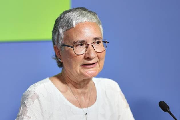 Berlin, Deutschland, 25.06.2026: Haus der Bundespressekonferenz: Pressekonferenz: Care Navigation - Die Zukunft der Hilfsmittelversorgung - Vorstellung der Hilfsmittelstudie 2026: Ruth Justen *** Berlin, Germany, June 25, 2026, Federal Press Conference Center, Press Conference: Care Navigation—The Future of Assistive Device Provision, Presentation of the 2026 Assistive Device Study, Ruth Justen Copyright: xdtsxNachrichtenagenturx dts_125014