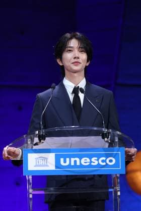 UNESCO & K-pop Band SEVENTEEN Support Youth-led Projects - Paris Joshua Hong attend attend the launch of the Global Youth Grant Scheme Scale-Up Phase at UNESCO on June 25, 2026 in Paris, France. Photo by Jerome Domine ABACAPRESS.COM Paris France  Copyright: xDominexJerome ABACAx