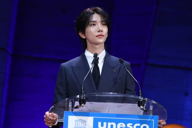 UNESCO & K-pop Band SEVENTEEN Support Youth-led Projects - Paris Joshua Hong attend attend the launch of the Global Youth Grant Scheme Scale-Up Phase at UNESCO on June 25, 2026 in Paris, France. Photo by Jerome Domine ABACAPRESS.COM Paris France  Copyright: xDominexJerome ABACAx