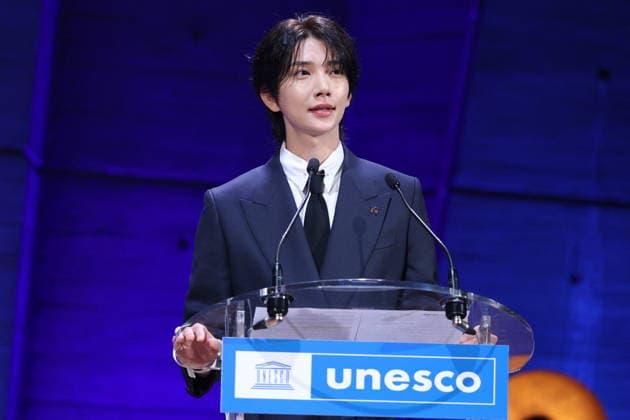 UNESCO & K-pop Band SEVENTEEN Support Youth-led Projects - Paris Joshua Hong attend attend the launch of the Global Youth Grant Scheme Scale-Up Phase at UNESCO on June 25, 2026 in Paris, France. Photo by Jerome Domine ABACAPRESS.COM Paris France  Copyright: xDominexJerome ABACAx