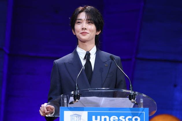 UNESCO & K-pop Band SEVENTEEN Support Youth-led Projects - Paris Joshua Hong attend attend the launch of the Global Youth Grant Scheme Scale-Up Phase at UNESCO on June 25, 2026 in Paris, France. Photo by Jerome Domine ABACAPRESS.COM Paris France  Copyright: xDominexJerome ABACAx
