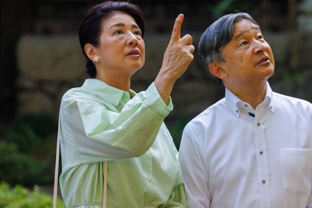 Japanese imperial couple concludes state visit to Belgium BRUSSELS, BELGIUM – JUNE 25: (----EDITORIAL USE ONLY MANDATORY CREDIT - OLIVIER MATTHYS POOL EPA - NO MARKETING NO ADVERTISING CAMPAIGNS - DISTRIBUTED AS A SERVICE TO CLIENTS----) Belgium s King Philippe and Queen Mathilde accompany Japan s Emperor Naruhito and Empress Masako during a visit to the Japanese Tower and its gardens in the Royal Domain of Laeken in Brussels, Belgium, on June 25, 2026. The visit took place on the final day of the Japanese imperial couple s state visit to Belgium marking the 160th anniversary of diplomatic relations between the two countries. Built between 1900 and 1904 on the orders of King Leopold II, the nearly 50-meter-high Japanese Tower is one o  Copyright: x2026xAnadoluxOlivierxMatthys Poolx