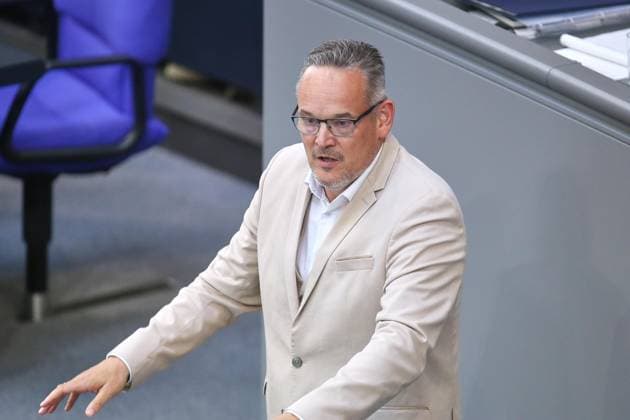 Berlin, Deutschland, 25.06.2026: Deutscher Bundestag: 86. Bundestagssitzung: Martin Reichardt, AfD *** Berlin, Germany, June 25, 2026 German Bundestag 86th Session of the Bundestag Martin Reichardt, AfD Copyright: xdtsxNachrichtenagenturx dts_125054