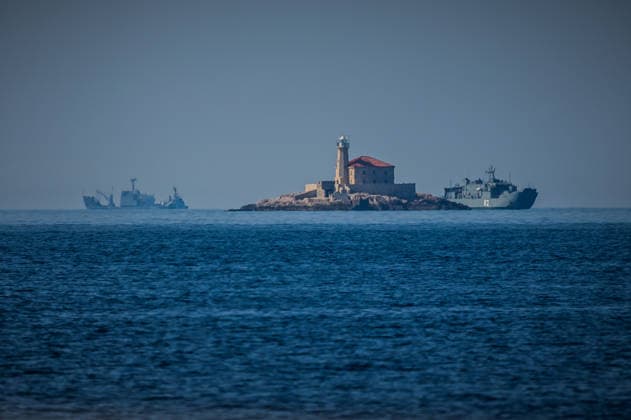 Combat Power 26 - Croatia Military Exercise Croatian Armed Forces personnel take part in the naval segment of the Combat Power 26 international joint military exercise at the Zirje naval training area near Primosten on June 25, 2026 in Croatia. The exercise features vessels of the Croatian Navy, Rafale multirole fighter aircraft of the Croatian Air Force, air defence systems, artillery units, and special forces demonstrating the Croatian Armed Forces capabilities for maritime combat operations.  ZvonimirxBarisin PIXSELL
