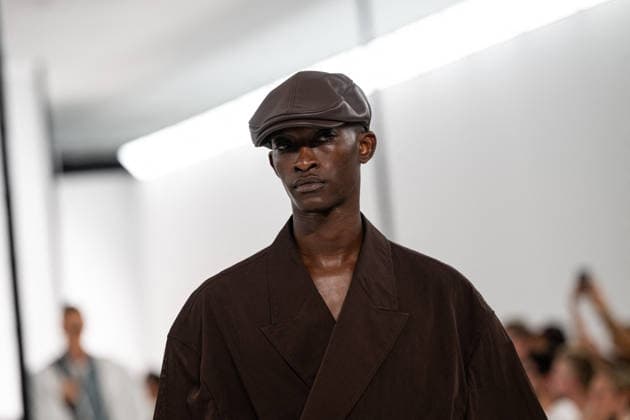 PFW - Issey Miyake - Runway A model presents a creation by IM Issey Miyake Men Miyake Design Studio team as part of their Menswear Spring-Summer 2027 collection show for fashion house Issey Miyake during Men s Fashion Week in Paris, France, June 25, 2026. Photo by Alexis Jumeau ABACAPRESS.COM Paris France  Copyright: xJumeauxAlexis ABACAx