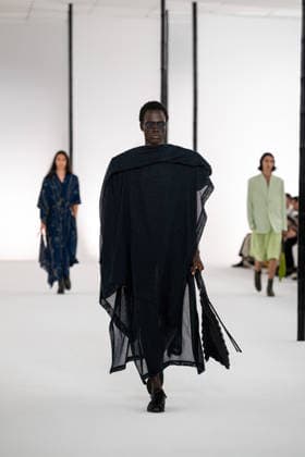 PFW - Issey Miyake - Runway A model presents a creation by IM Issey Miyake Men Miyake Design Studio team as part of their Menswear Spring-Summer 2027 collection show for fashion house Issey Miyake during Men s Fashion Week in Paris, France, June 25, 2026. Photo by Alexis Jumeau ABACAPRESS.COM Paris France  Copyright: xJumeauxAlexis ABACAx