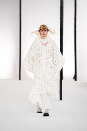 PFW - Issey Miyake - Runway A model presents a creation by IM Issey Miyake Men Miyake Design Studio team as part of their Menswear Spring-Summer 2027 collection show for fashion house Issey Miyake during Men s Fashion Week in Paris, France, June 25, 2026. Photo by Alexis Jumeau ABACAPRESS.COM Paris France  Copyright: xJumeauxAlexis ABACAx