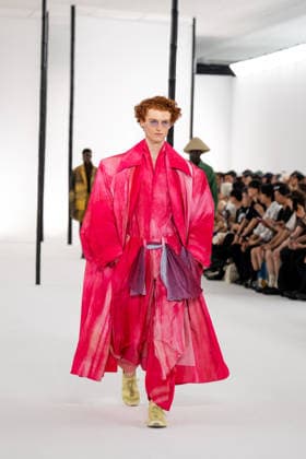 PFW - Issey Miyake - Runway A model presents a creation by IM Issey Miyake Men Miyake Design Studio team as part of their Menswear Spring-Summer 2027 collection show for fashion house Issey Miyake during Men s Fashion Week in Paris, France, June 25, 2026. Photo by Alexis Jumeau ABACAPRESS.COM Paris France  Copyright: xJumeauxAlexis ABACAx