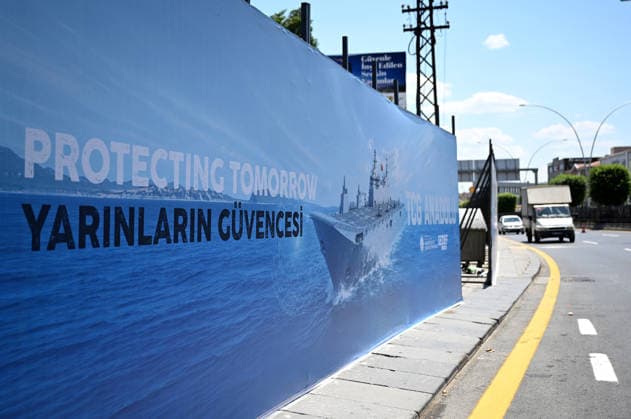 Preparations continue ahead of the NATO Summit in the capital Ankara ANKARA, TURKIYE - JUNE 25: A billboard bearing the slogan Protecting Tomorrow is seen at various points along the boulevard on the protocol route ahead of the NATO Summit as preparations continue in Ankara, Turkiye, on June 25, 2026. Rasit Aydogan Anadolu Ankara Turkey. Editorial use only. Please get in touch for any other usage.  Copyright: x2026xAnadoluxRasitxAydoganx