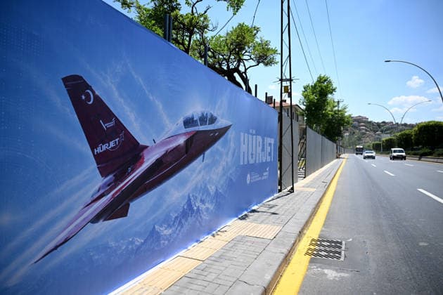 Preparations continue ahead of the NATO Summit in the capital Ankara ANKARA, TURKIYE - JUNE 25: A billboard bearing the slogan Engineering Deterrence is seen at various points along the boulevard on the protocol route ahead of the NATO Summit as preparations continue in Ankara, Turkiye, on June 25, 2026. Rasit Aydogan Anadolu Ankara Turkey. Editorial use only. Please get in touch for any other usage.  Copyright: x2026xAnadoluxRasitxAydoganx