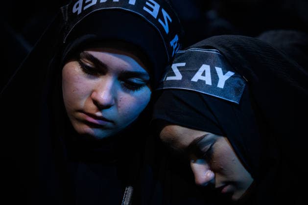 Hazrat Hussein commemorated with the Universal Ashura Mourning Ceremony in Istanbul ISTANBUL, TURKIYE - JUNE 25: People attend a commemoration ceremony of Hazrat Hussein, the grandson of the Prophet Muhammad, and his 71 companions who were martyred in Karbala on the 1,387th anniversary of their martyrdom during the Universal Ashura Mourning Ceremony at the Yahya Kemal Beyatli Performance Center in Istanbul, Turkiye, on June 25, 2026. Arif Hudaverdi Yaman Anadolu Istanbul Turkey. Editorial use only. Please get in touch for any other usage.  Copyright: x2026xAnadoluxArifxHudaverdixYamanx