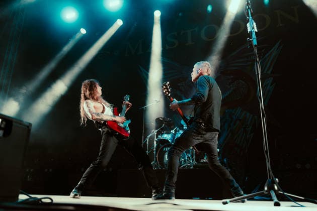Mastodon live at Copenhell 2026 Copenhagen, Denmark. 24th, June 2026. The American metal band Mastodon performs a live concert during the Danish heavy metal festival Copenhell 2026 in Copenhagen. Here guitarists Nick Johnston (L) and Bill Kelliher (R) are seen live on stage. Denmark, Copenhagen  Copyright: xGonzalesxPhoto MathiasxKristensenx