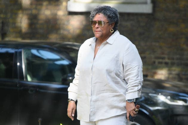 Barbados Prime Minister Visit at Downing Street, London, UK - Thursday 25 June 2026 Mia Mottley - Prime Minister of Barbados arrives for a bilateral meeting with British Prime Minister Sir Keir Starmer in Downing Street, London, England, UK on Thursday 25 June, 2026., Credit:Justin Ng Avalon UK, England, London, Downing Street  Copyright: xJustinxNgx xAvalonx 1112443337